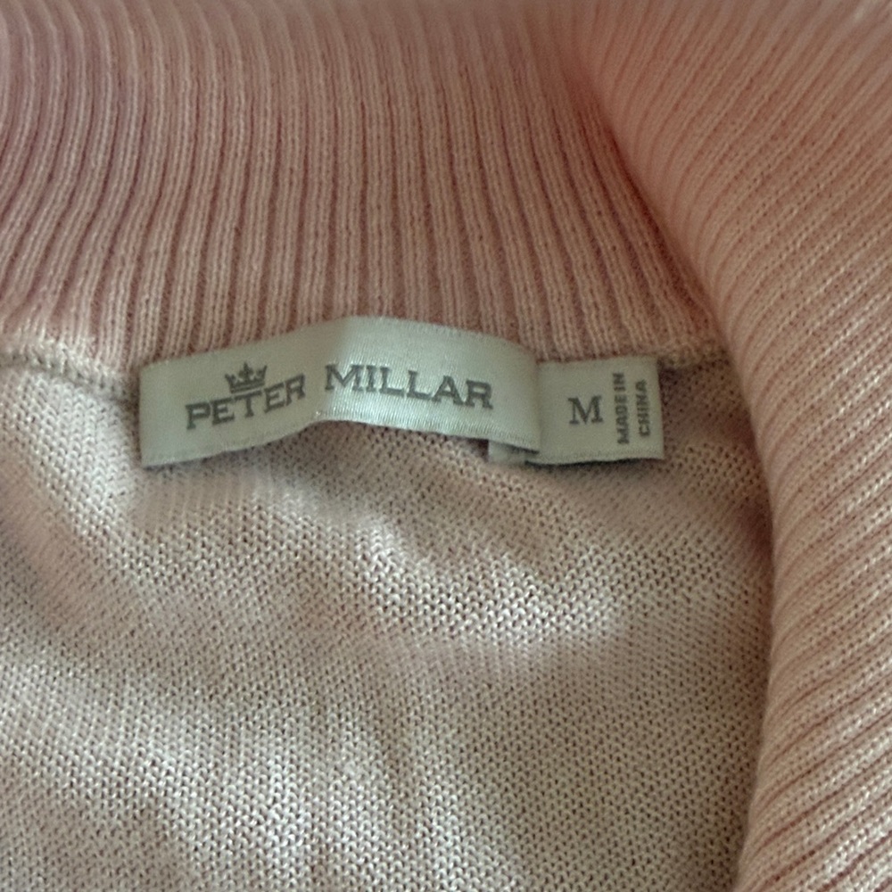 Peter Millar Women's Soft Pink Cowl Neck Cashmere Sweater Size M